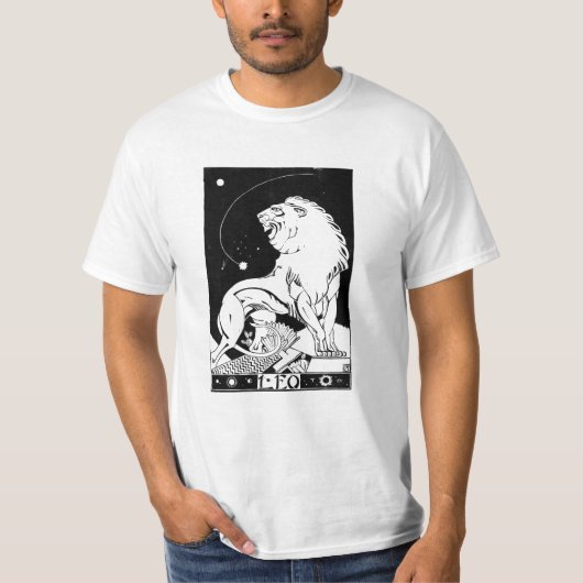 Leo Zodiac Sign T-shirt (Voorkant)