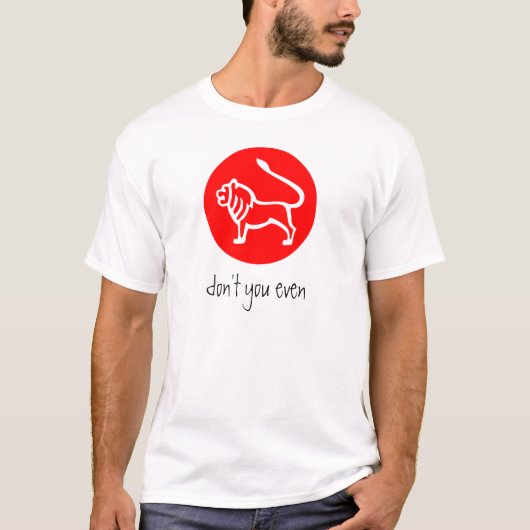 Leo Zodiac Sign T T-shirt (Voorkant)