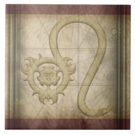 Leo Zodiac Sign Tegeltje