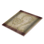 Leo Zodiac Sign Tegeltje (Zijkant)