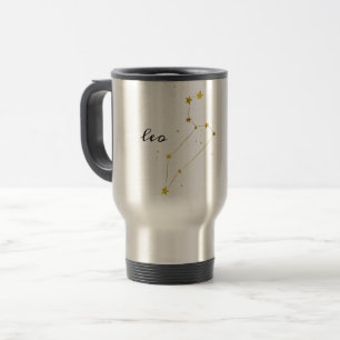 Leo Zodiac Sign Travel Coffee Mug Reisbeker