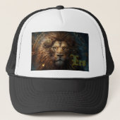 Leo Zodiac Sign Trucker Pet (Voorkant)