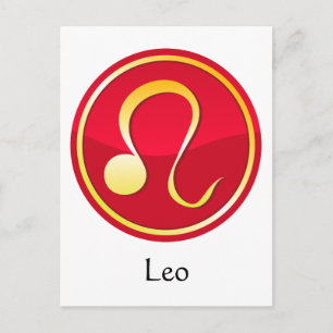 Leo - Zodiac Signs Briefkaart