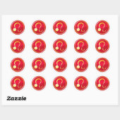 Leo - Zodiac Signs Ronde Sticker (Vel)