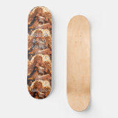 Leo Zodiac Skateboard Personalized Astrology Gift (Voorkant)