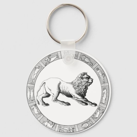 Leo Zodiac Sleutelhanger (Voorkant)