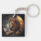 Leo Zodiac Sleutelhanger (Achterkant)