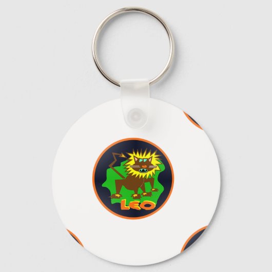 leo zodiac sleutelhanger (Voorkant)