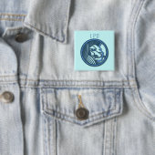 Leo Zodiac Square Pin Vierkante Button 5,1 Cm (In situ)