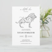 Leo Zodiac Star Sign Astrology Baby shower Kaart (Staand voorkant)