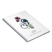 Leo Zodiac Star Sign Notitieboek (Rechterzijde)