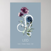Leo Zodiac Star Sign Poster (Voorkant)