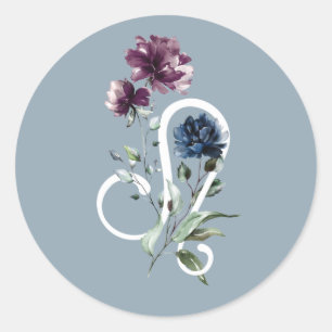 Leo Zodiac Star Sign Ronde Sticker