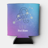 Leo Zodiac Sterrenteken Horoscoop Constellatie Blikjeskoeler (Voorkant)