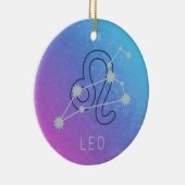 Leo Zodiac Sterrenteken Horoscoop Constellatie Keramisch Ornament (Rechts)
