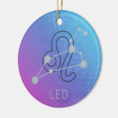 Leo Zodiac Sterrenteken Horoscoop Constellatie Keramisch Ornament (Links)