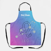 Leo Zodiac Sterrenteken Horoscoop Constellatie Schort (Voorkant)