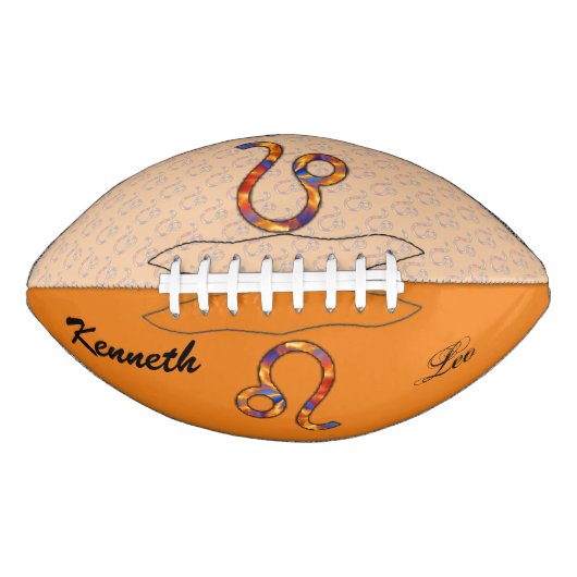 Leo Zodiac Symbol Element van Kenneth Yoncich American Football (Voorkant)