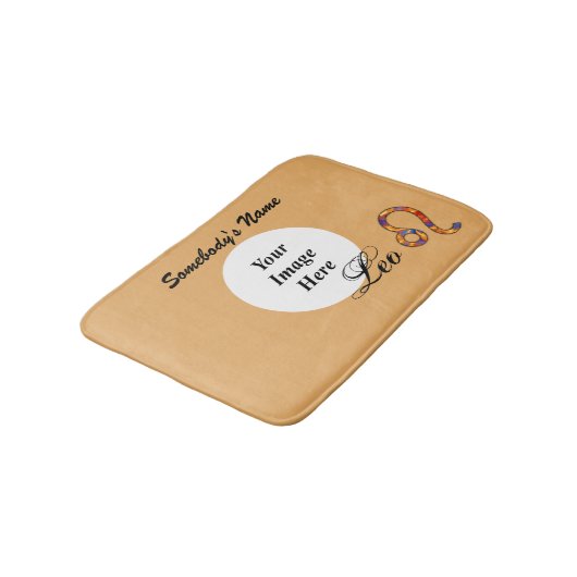 Leo Zodiac Symbol Element van Kenneth Yoncich Badmat (Gekanteld)