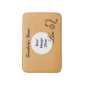 Leo Zodiac Symbol Element van Kenneth Yoncich Badmat (Voorkant Verticaal)