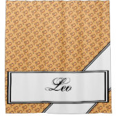 Leo Zodiac Symbol Element van Kenneth Yoncich Douchegordijn (Voorkant)