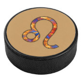 Leo Zodiac Symbol Element van Kenneth Yoncich Hockey Puck (3/4)