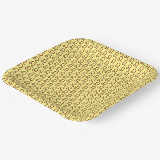 Leo Zodiac Symbol Element van Kenneth Yoncich Papieren Bordje (Gebogen)