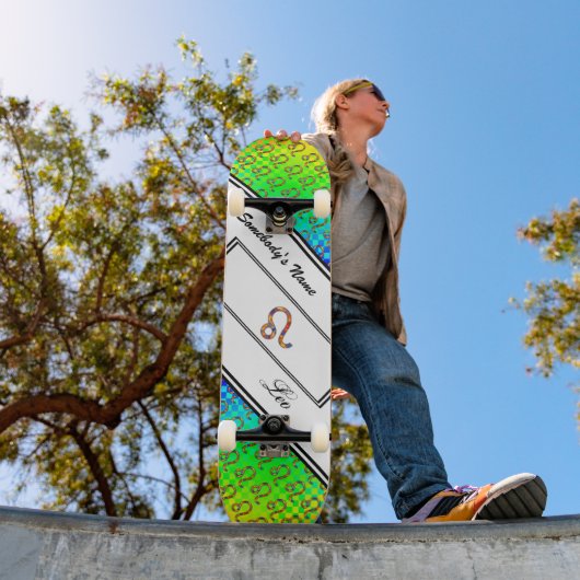 Leo Zodiac Symbol Element van Kenneth Yoncich Persoonlijk Skateboard (Buiten 1)