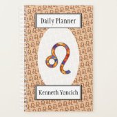 Leo Zodiac Symbol Element van Kenneth Yoncich Planner (Voorkant)