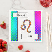 Leo Zodiac Symbol Element van Kenneth Yoncich Servetten (Insitu)