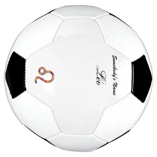 Leo Zodiac Symbol Element van Kenneth Yoncich Voetbal (Gedraaid)