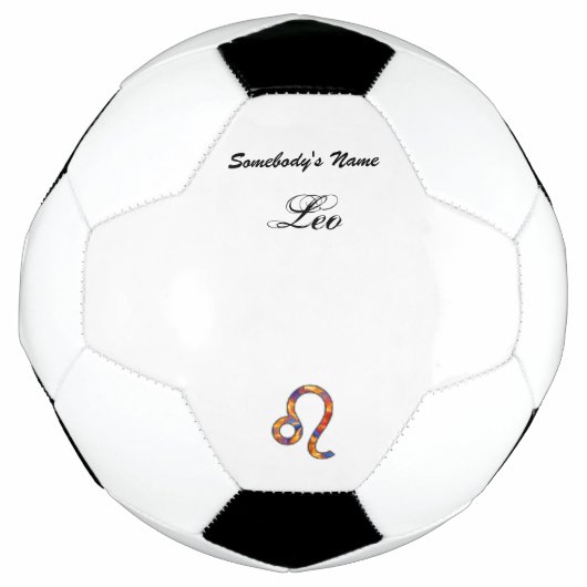 Leo Zodiac Symbol Element van Kenneth Yoncich Voetbal (Voorkant)
