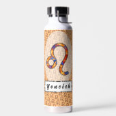 Leo Zodiac Symbol Element van Kenneth Yoncich Waterfles (Links)