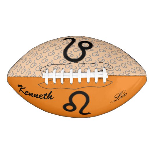 Leo Zodiac Symbol Standard van Kenneth Yoncich American Football (Voorkant)