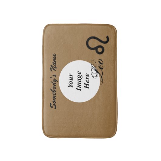 Leo Zodiac Symbol Standard van Kenneth Yoncich Badmat (Voorkant Verticaal)