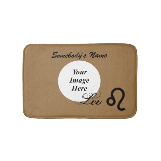 Leo Zodiac Symbol Standard van Kenneth Yoncich Badmat (Voorkant)