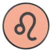 Leo Zodiac Symbol Standard van Kenneth Yoncich Hockey Puck (Voorkant)