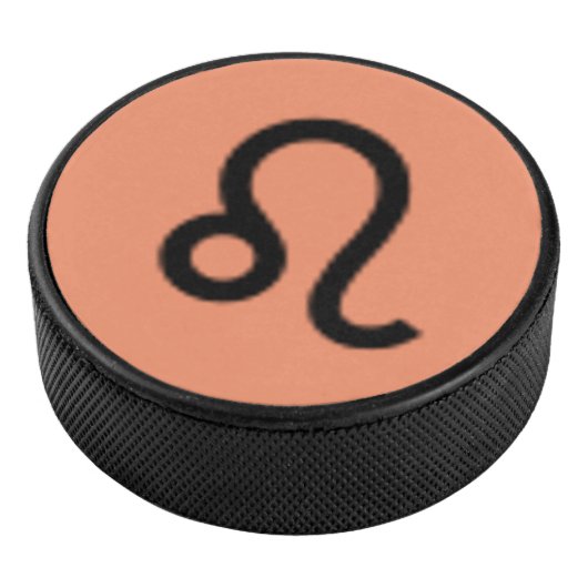 Leo Zodiac Symbol Standard van Kenneth Yoncich Hockey Puck (3/4)