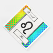 Leo Zodiac Symbol Standard van Kenneth Yoncich Servetten (Hoek)