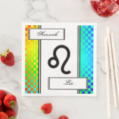 Leo Zodiac Symbol Standard van Kenneth Yoncich Servetten (Insitu)