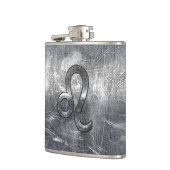 Leo Zodiac-symbool in Grunge Distress Style Heupfles (Links)