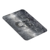 Leo Zodiac-symbool in Grunge Distress Style Magneet (Rechterzijde)
