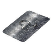 Leo Zodiac-symbool in Grunge Distress Style Magneet (Linkerzijde)