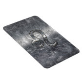 Leo Zodiac-symbool in Grunge Distress Style Magneet (Rechterzijde)