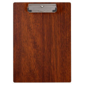 Leo Zodiac Symbool in Mahogany-houtenstalletje Klembord (Voorkant)