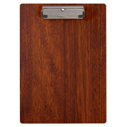 Leo Zodiac Symbool in Mahogany-houtenstalletje Klembord (Voorkant)