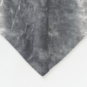 Leo Zodiac Symbool in Silver Steel Style Fleece Deken (Hoek)