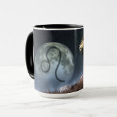 Leo Zodiac-symbool Mok (Voorkant links)