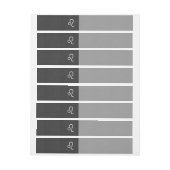 Leo Zodiac Symbool op Carbon Fibre Style Afdrukken Omwikkelbaar Adreslabel (Vel)