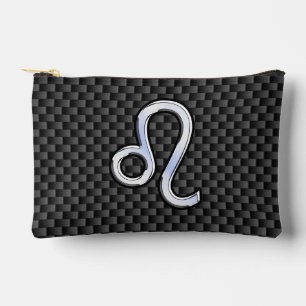 Leo Zodiac Symbool op het koolstofvezeldecor Etui